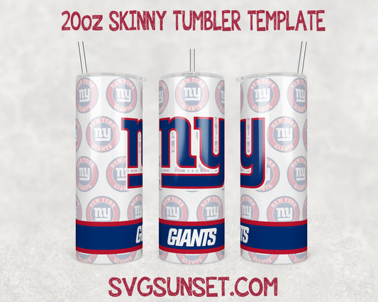 New York Giants Football Tumbler Wrap PNG, New York Giants Tumbler Wrap