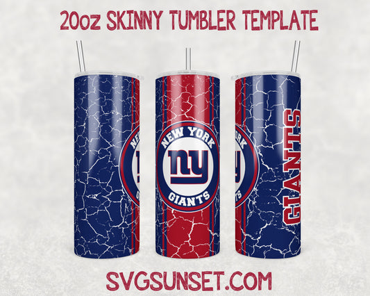 New York Giants Tumbler Wrap Designs PNG, New York Giants Tumbler Wrap