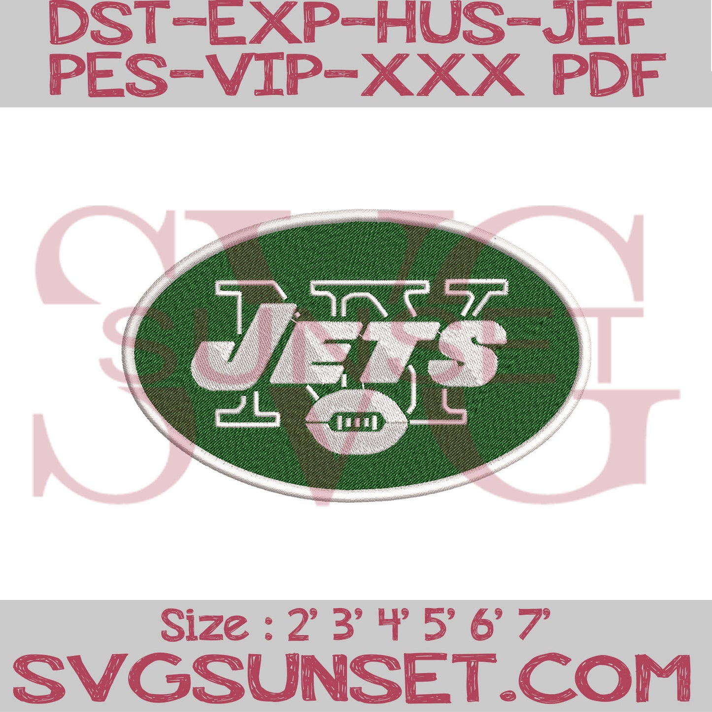 New York Jets Embroidery Designs, Jets Embroidery Designs