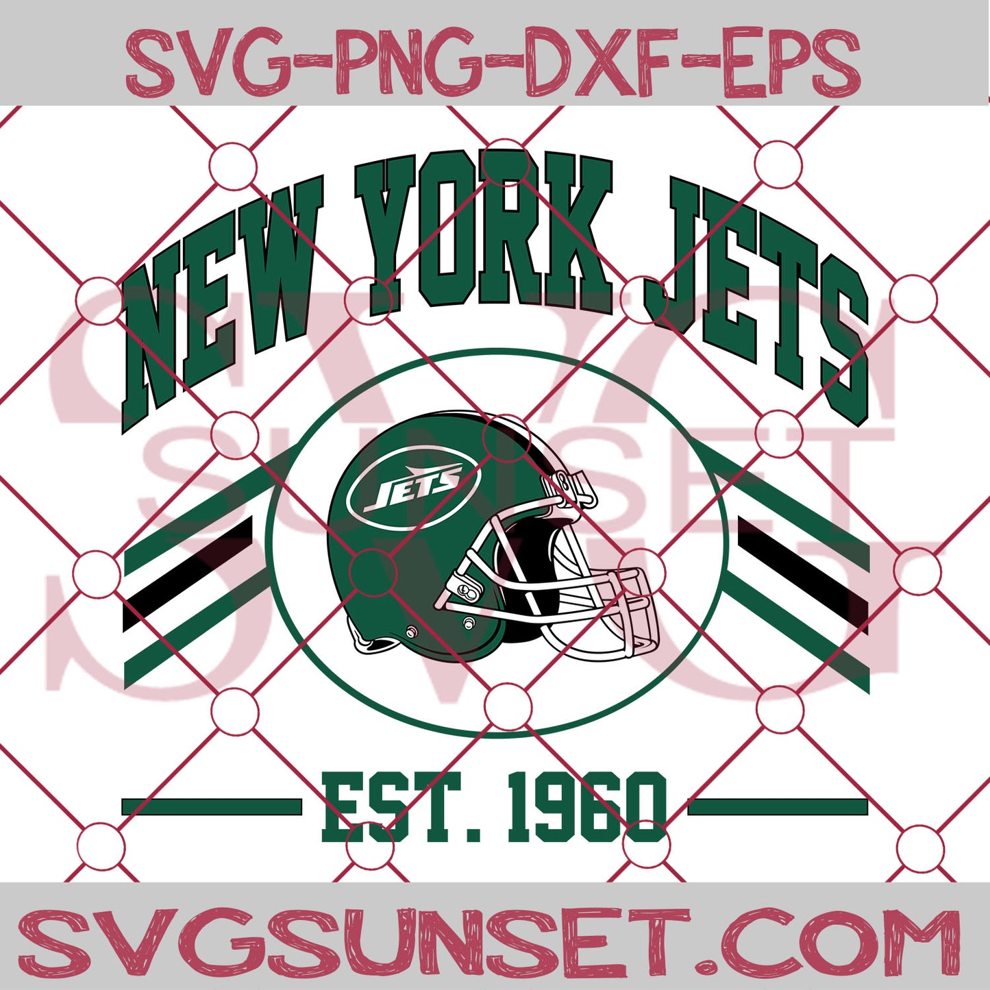 New York Jets Est 1960 SVG PNG, New York Jets SVG