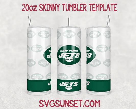 New York Jets Football Tumbler Wrap PNG, New York Jets Tumbler Wrap