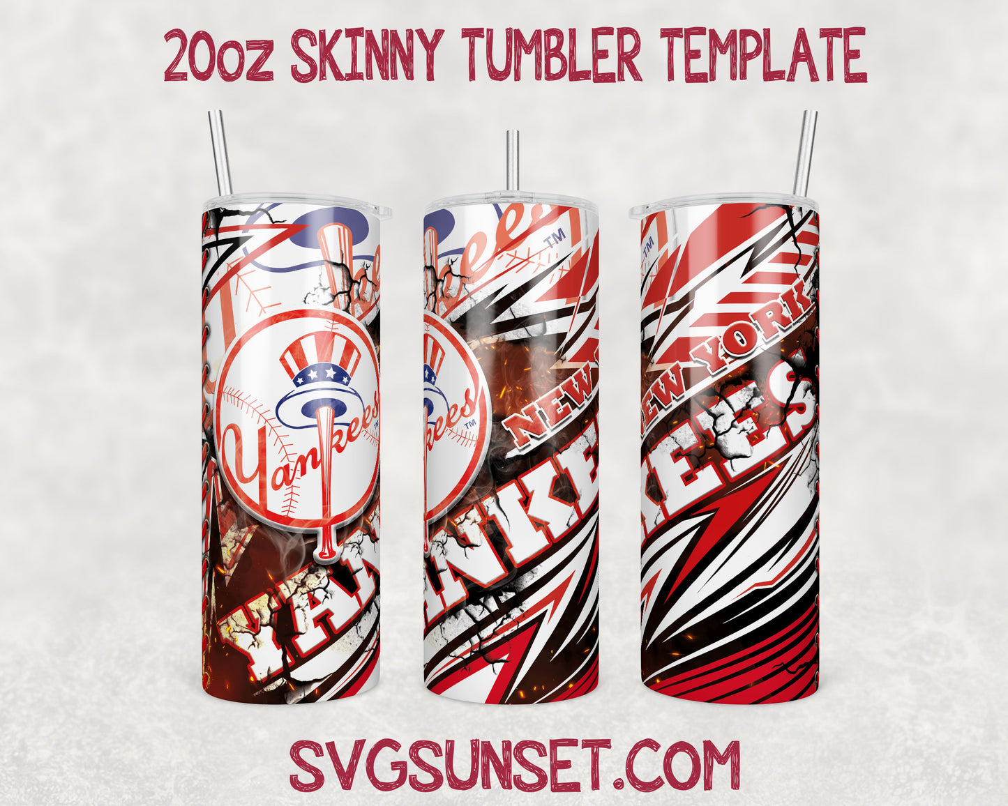 New York Yankees Tumbler Wrap PNG, New York Yankees Tumbler Wrap