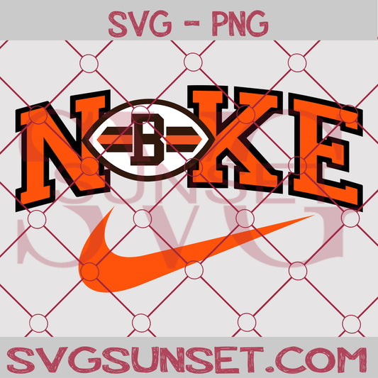 Nike with Cleveland Browns SVG PNG, Cleveland Browns SVG