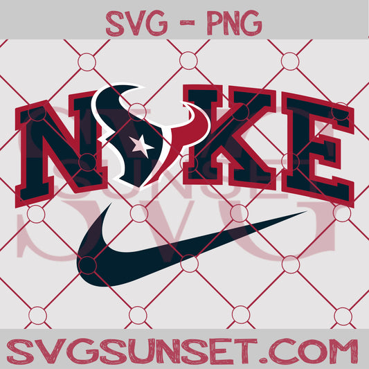 Nike with Houston Texans SVG PNG, Houston Texans SVG