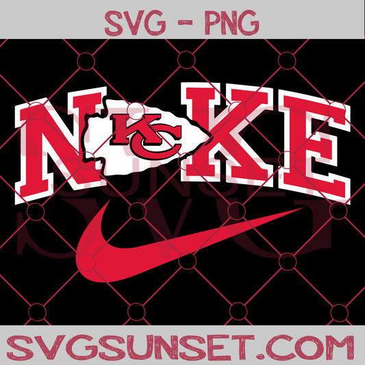 Nike with Kansas City Chiefs SVG PNG, Kansas City Chiefs SVG