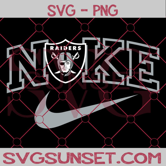 Nike with Las Vegas Raiders SVG PNG, Las Vegas Raiders SVG