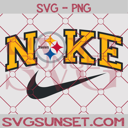 Nike with Pittsburgh Steelers SVG PNG, Pittsburgh Steelers SVG