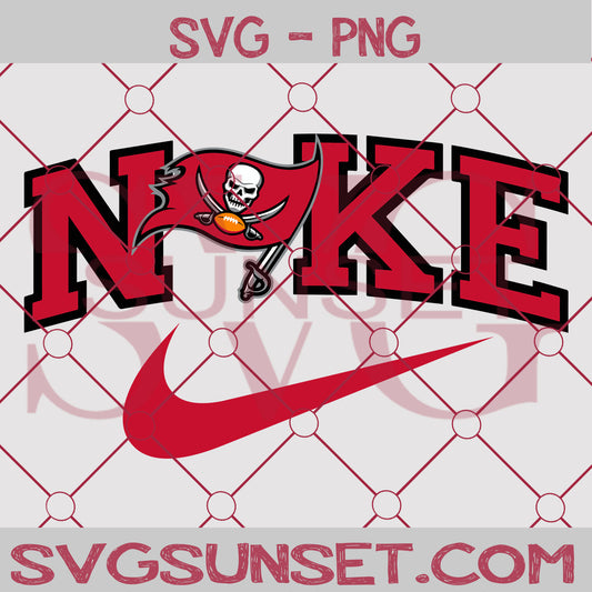 Nike with Tampa Bay Buccaneers SVG PNG, Tampa Bay Buccaneers SVG