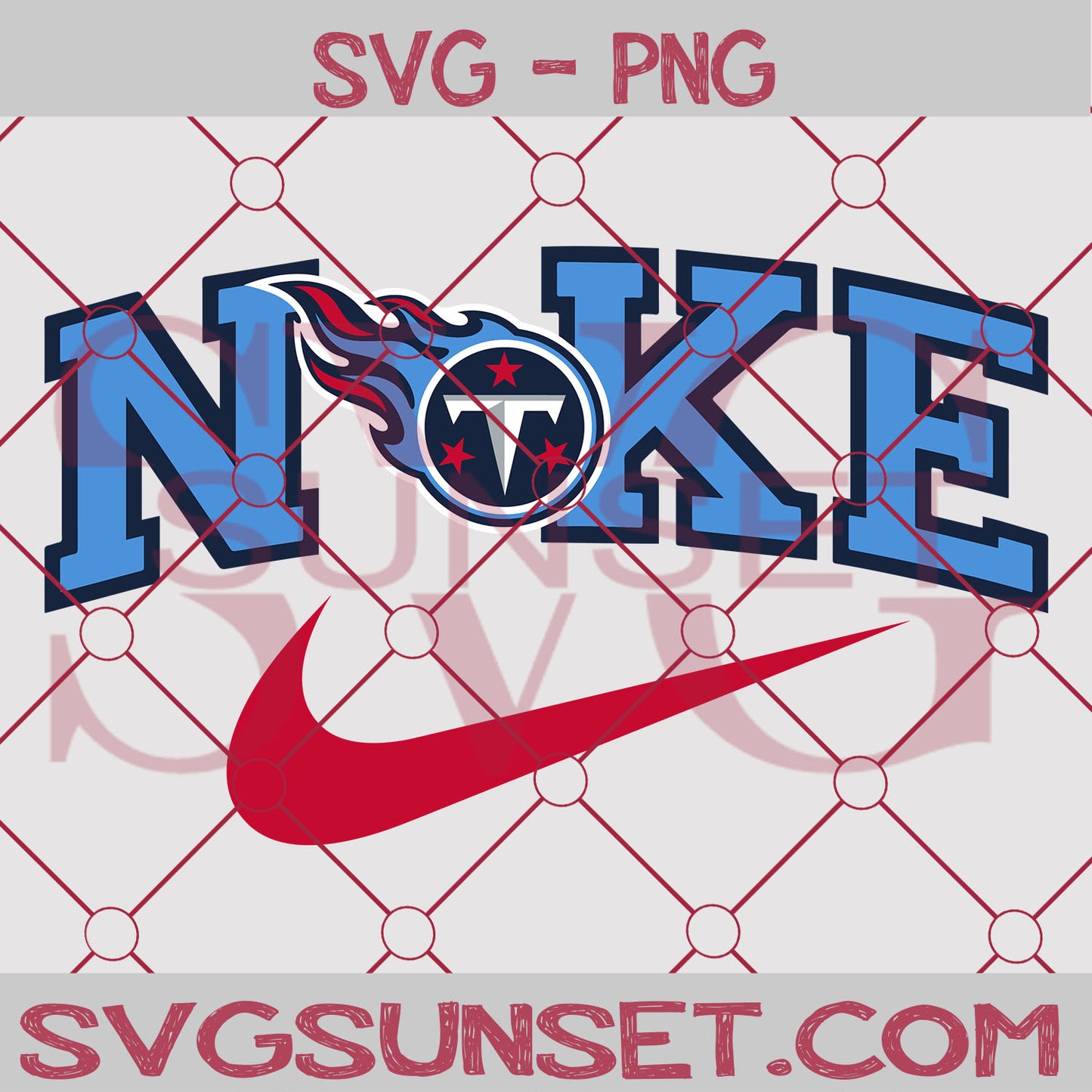 Nike with Tennessee Titans SVG PNG, Tennessee Titans SVG