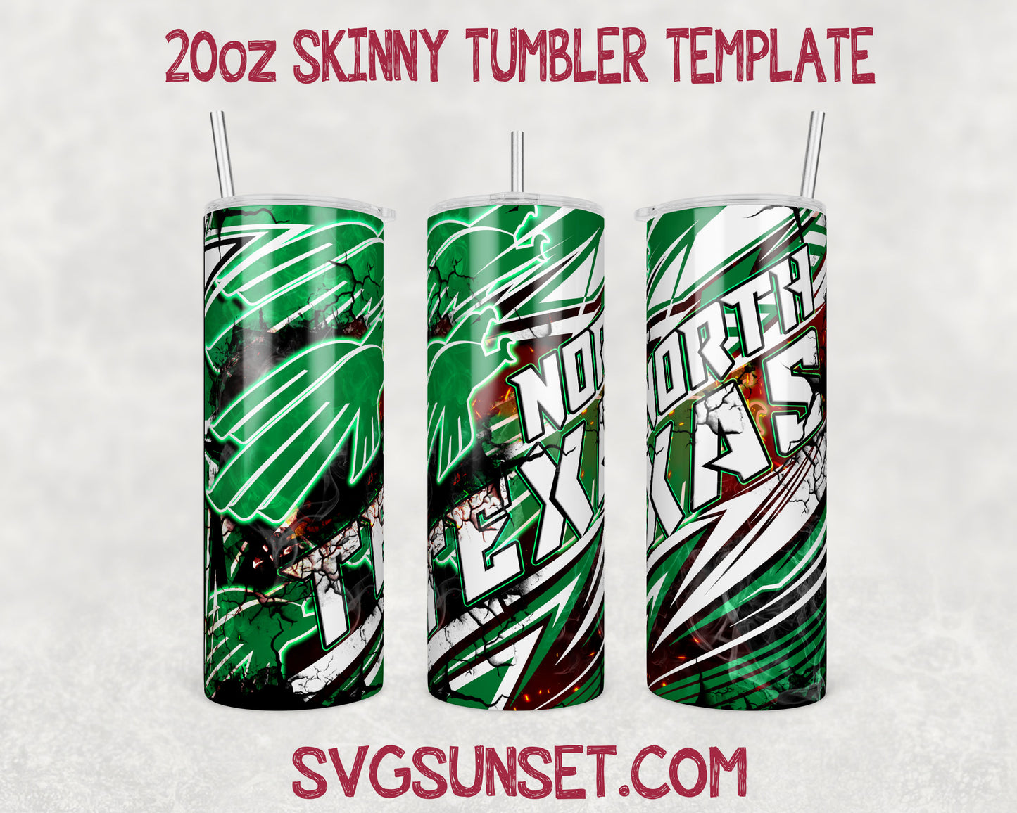 North Texas Tumbler Wrap PNG, North Texas Tumbler Wrap