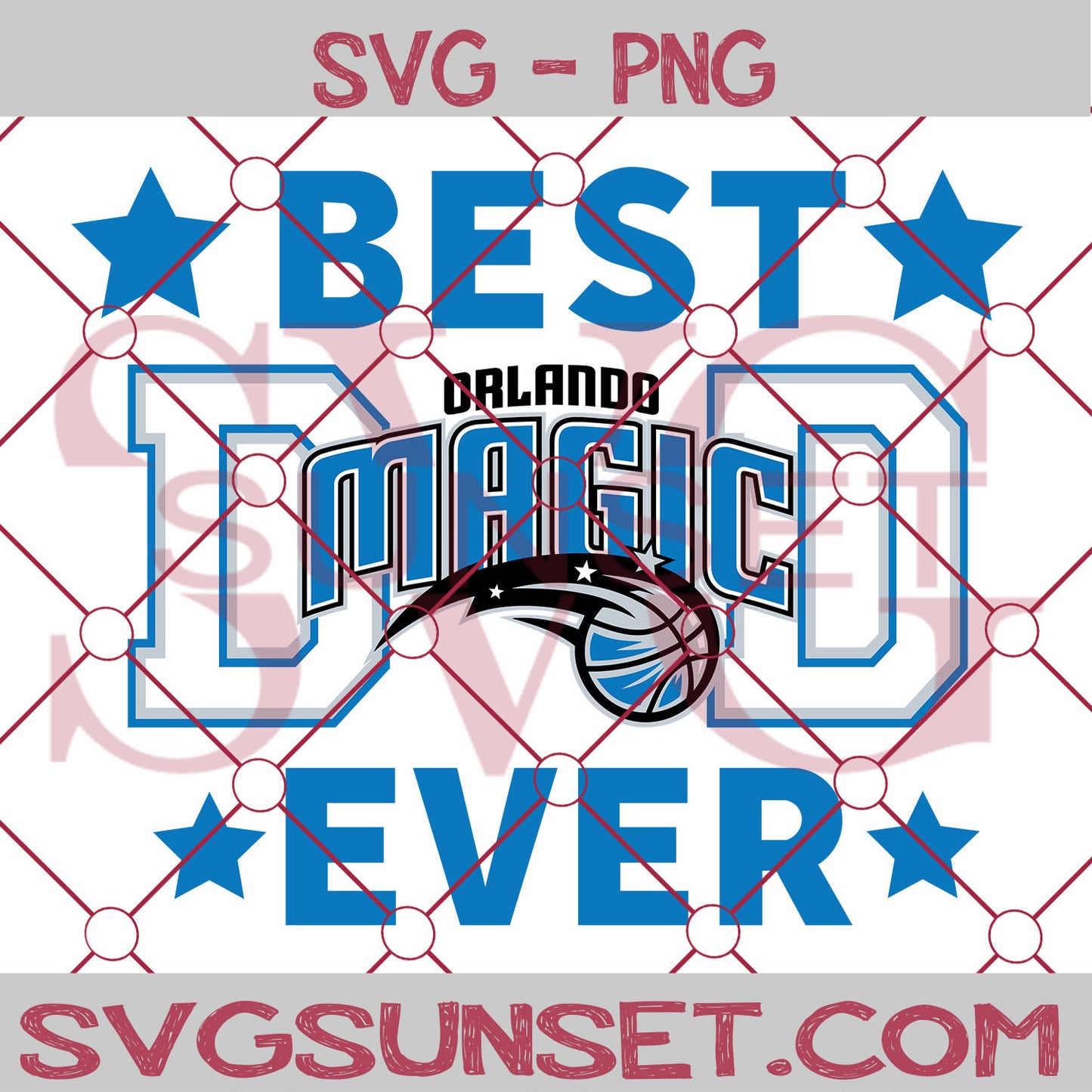 Orlando Magic Best Dad Ever SVG PNG, Orlando Magic SVG, Best Dad Ever SVG