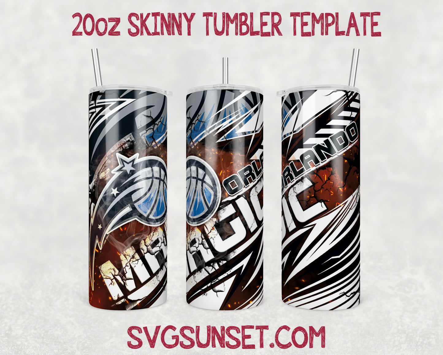 Orlando Magic Tumbler Wrap PNG, Orlando Magic Tumbler Wrap