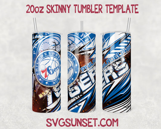 Philadelphia 76ers Tumbler Wrap PNG, Philadelphia 76ers Tumbler Wrap