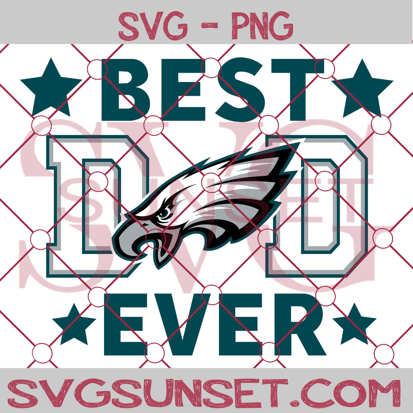 Philadelphia Eagles Best Dad Ever SVG PNG, Philadelphia Eagles SVG, Best Dad Ever SVG