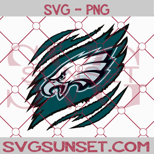 Philadelphia Eagles Ripped Claw SVG PNG, Philadelphia Eagles SVG