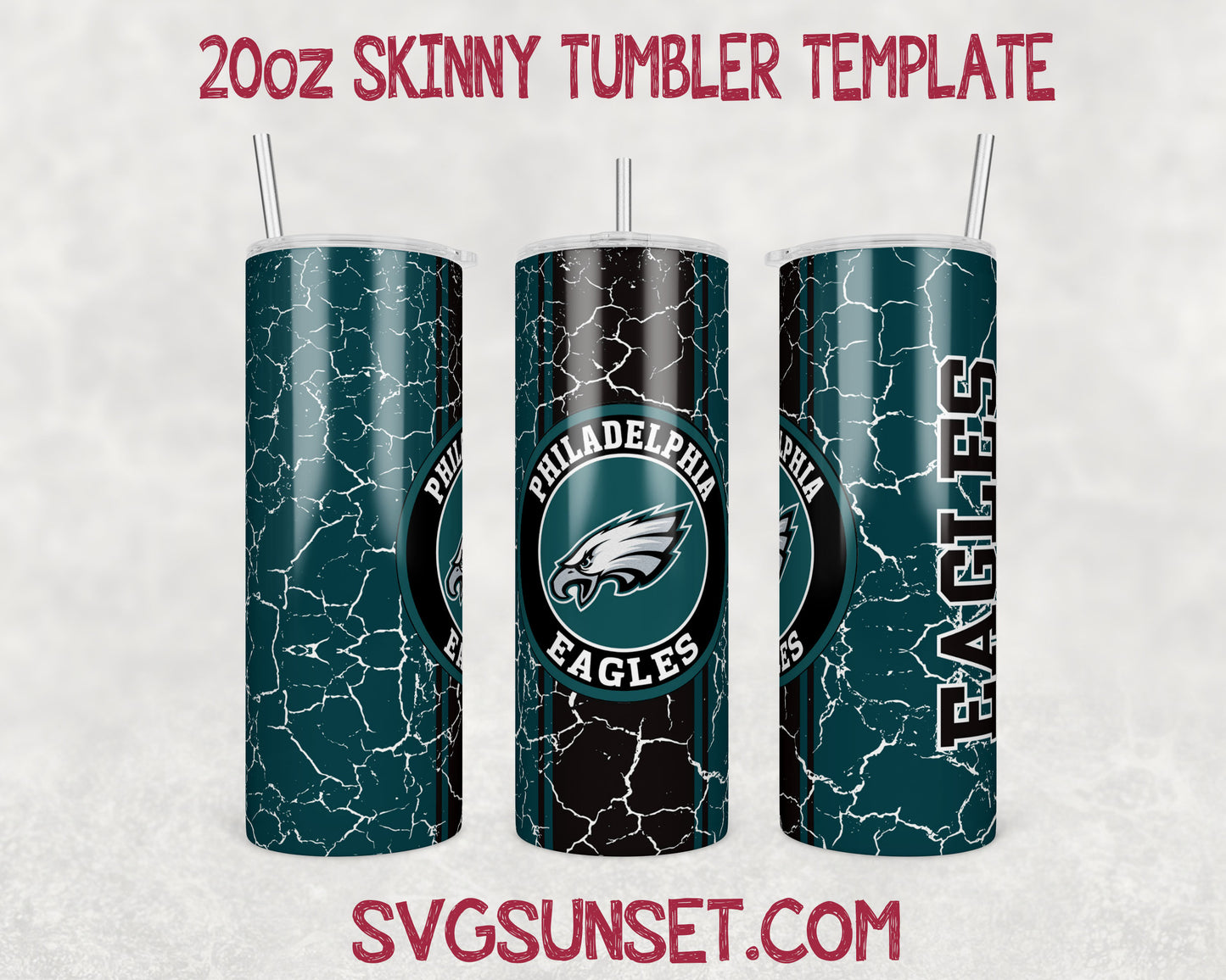 Philadelphia Eagles Tumbler Wrap Designs PNG, Philadelphia Eagles Tumbler Wrap