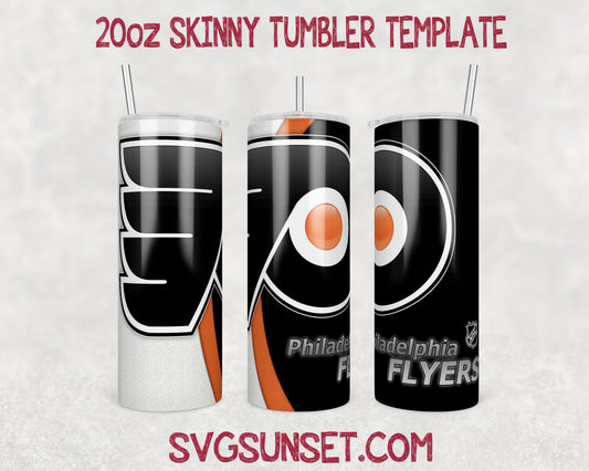 Philadelphia Flyers Tumbler Wrap PNG, Philadelphia Flyers Tumbler Wrap