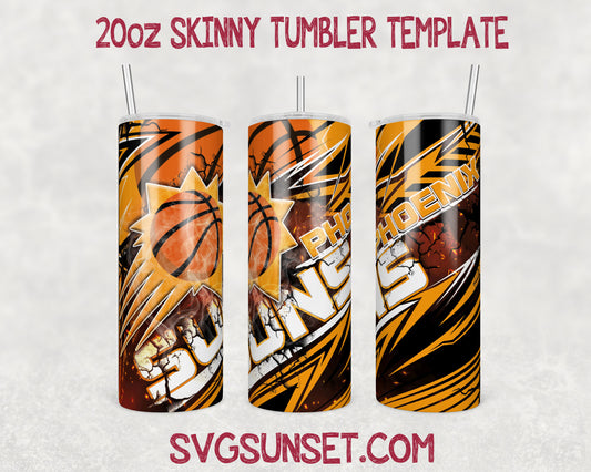 Phoenix Suns Tumbler Wrap PNG, Phoenix Suns Tumbler Wrap