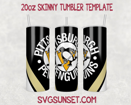 Pittsburgh Penguins Tumbler Wrap PNG, Pittsburgh Penguins Tumbler Wrap