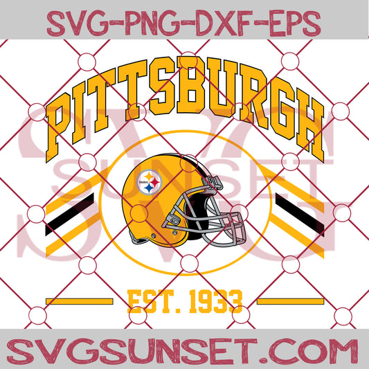 Pittsburgh Steelers Est 1933 SVG PNG, Pittsburgh Steelers SVG