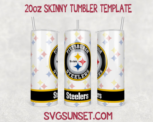 Pittsburgh Steelers Football Tumbler Wrap PNG, Pittsburgh Steelers Tumbler Wrap