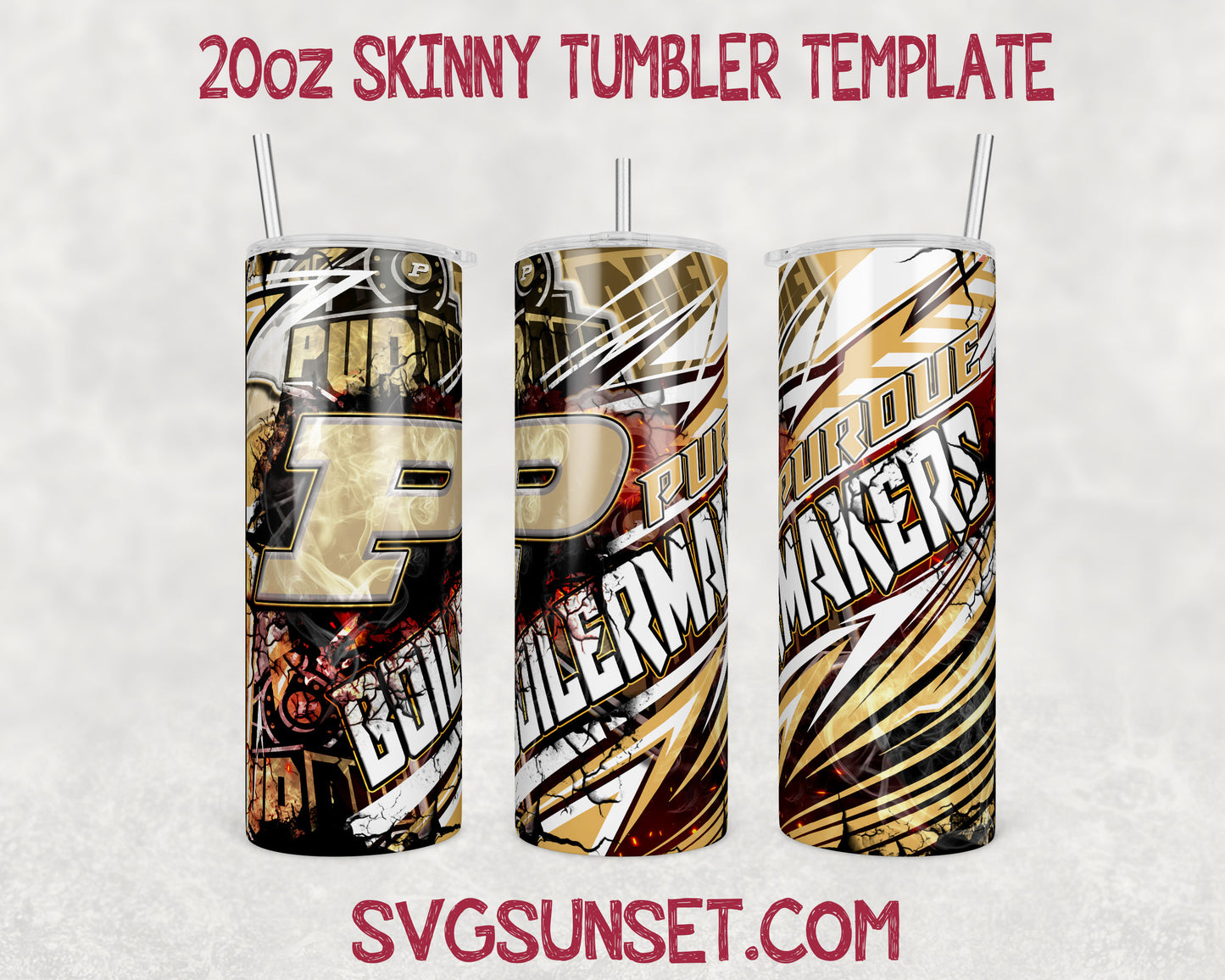 Purdue Boilermakers Tumbler Wrap PNG, Purdue Boilermakers Tumbler Wrap