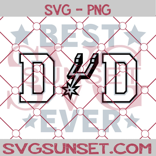 San Antonio Spurs Best Dad Ever SVG PNG, San Antonio Spurs SVG, Best Dad Ever SVG