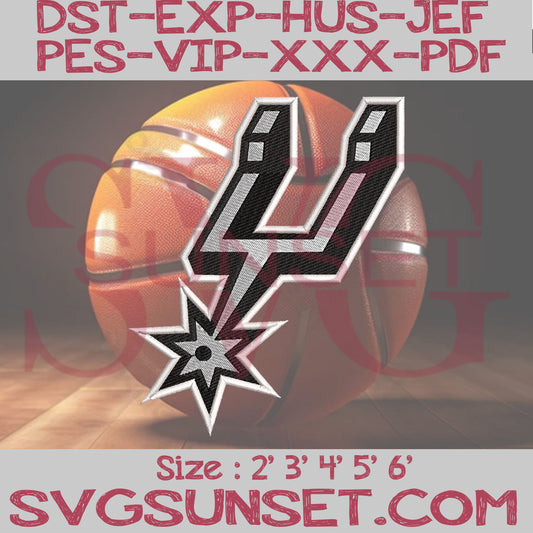 San Antonio Spurs Embroidery Designs, Spurs Embroidery Designs