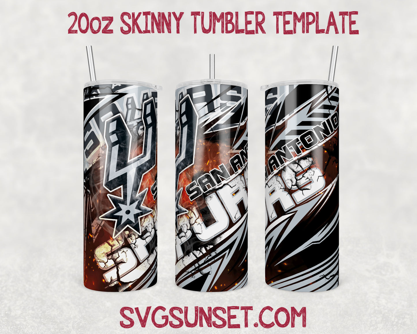 San Antonio Spurs Tumbler Wrap PNG, San Antonio Spurs Tumbler Wrap