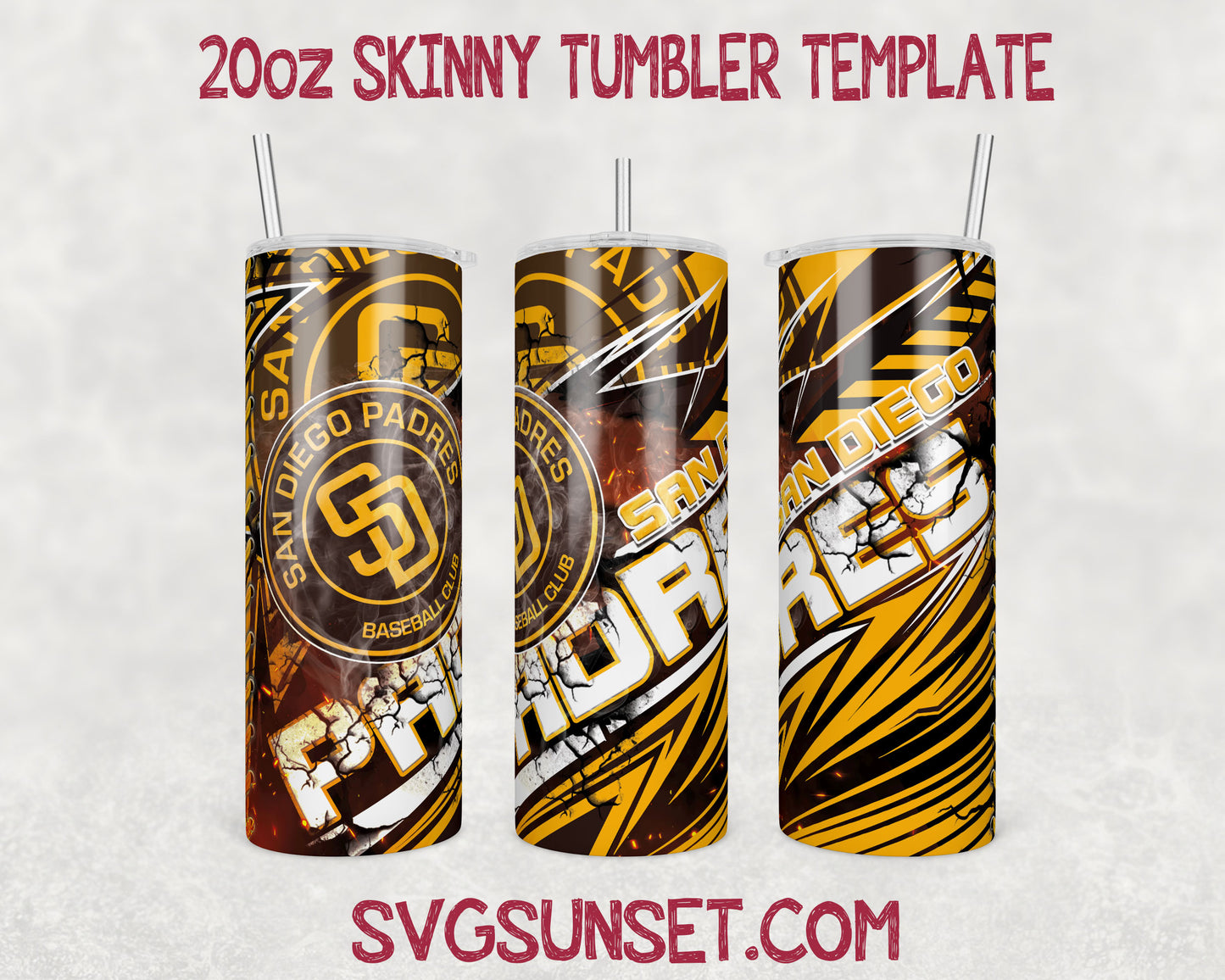 San Diego Padres Tumbler Wrap PNG, San Diego Padres Tumbler Wrap