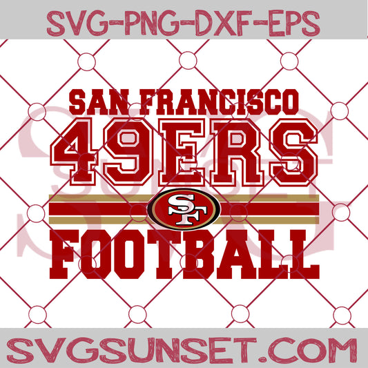 San Francisco 49ers Football SVG PNG, San Francisco 49ers SVG