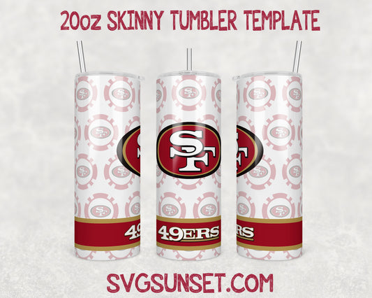 San Francisco 49ers Football Tumbler Wrap PNG, San Francisco 49ers Tumbler Wrap