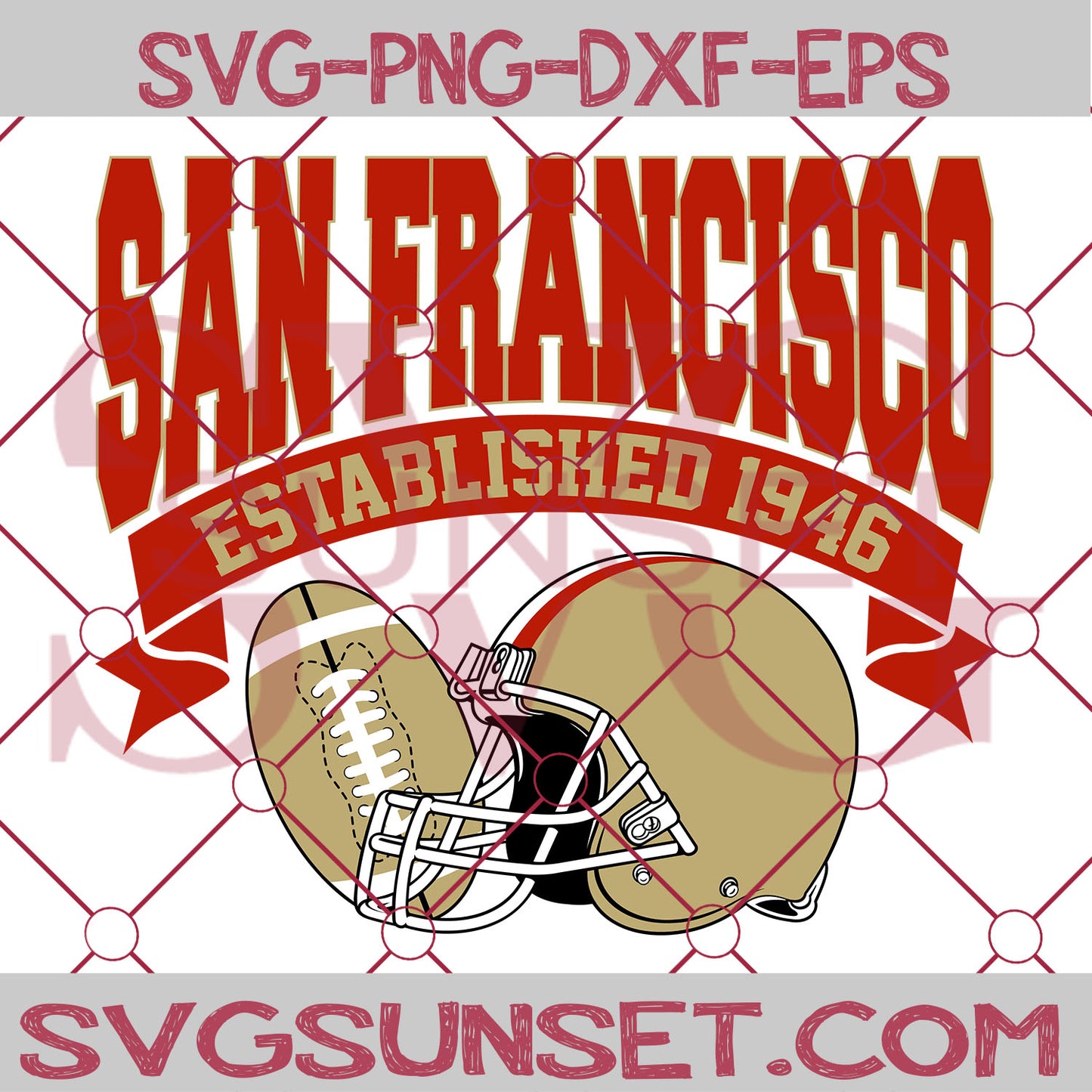 San Francisco Established 1946 SVG, San Francisco 49ers SVG