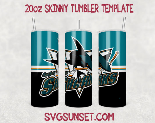 San Jose Sharks Tumbler Wrap PNG, San Jose Sharks Tumbler Wrap