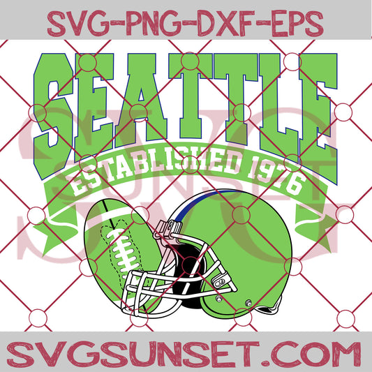 Seattle Established 1976 SVG, Seattle Seahawks SVG