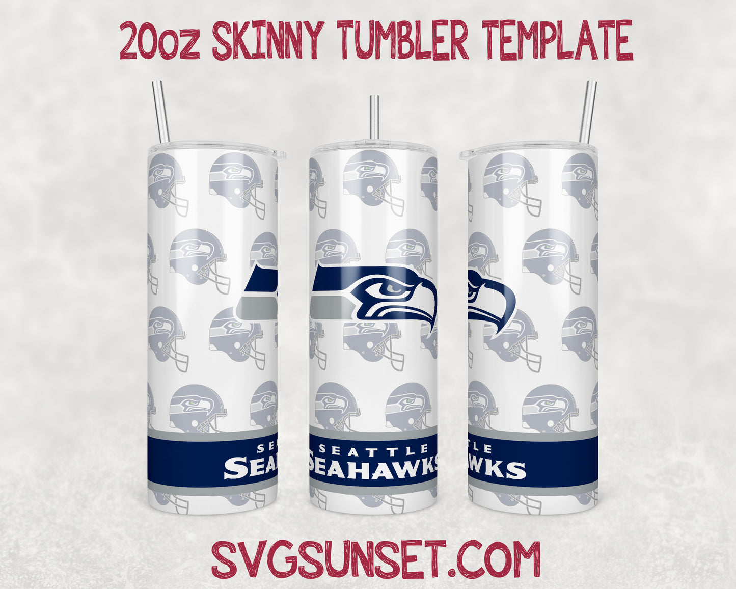 Seattle Seahawks Football Tumbler Wrap PNG, Seattle Seahawks Tumbler Wrap