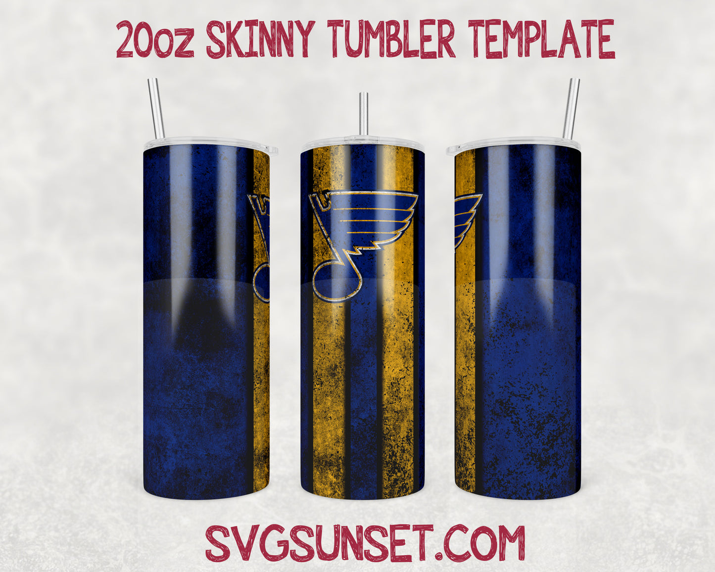 St. Louis Blues Grunge Tumbler Wrap PNG, St. Louis Blues Tumbler Wrap