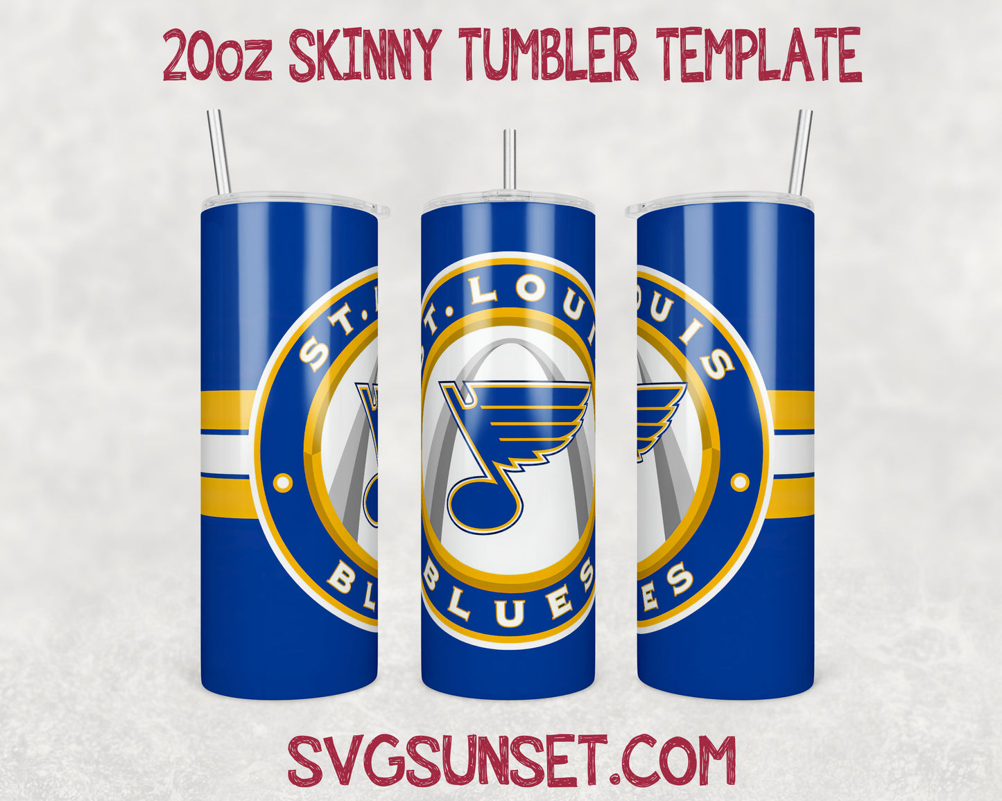 St. Louis Blues Tumbler Wrap PNG, St. Louis Blues Tumbler Wrap