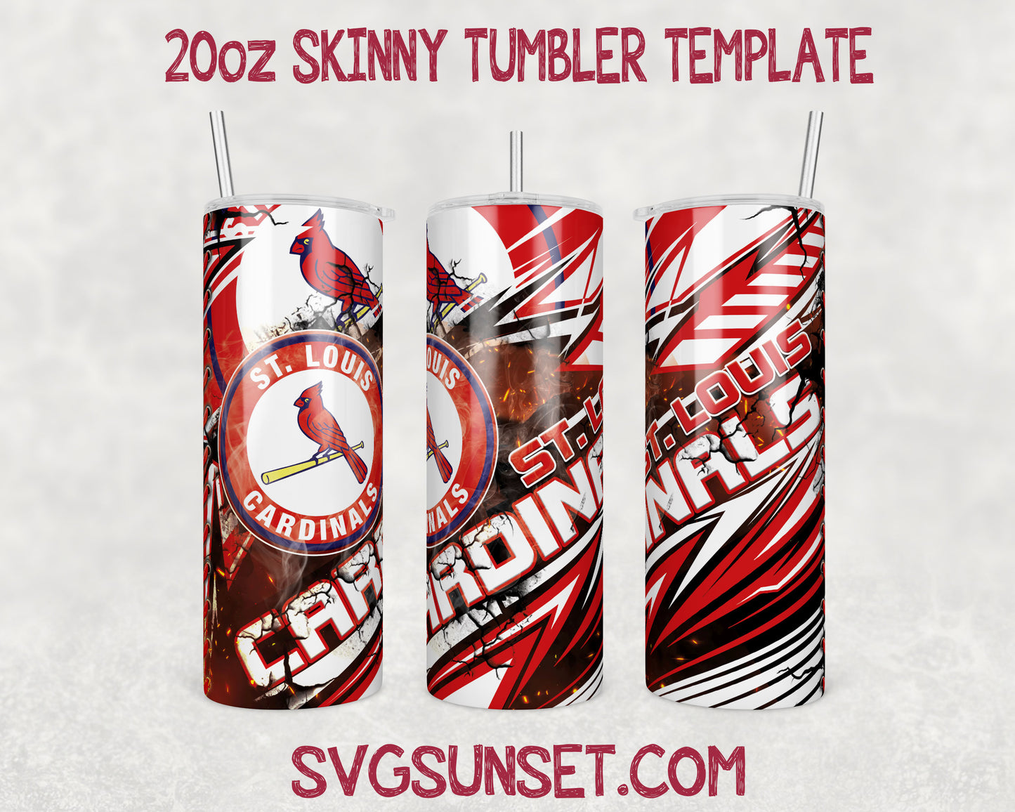 St.Louis Cardinals Tumbler Wrap PNG, St.Louis Cardinals Tumbler Wrap