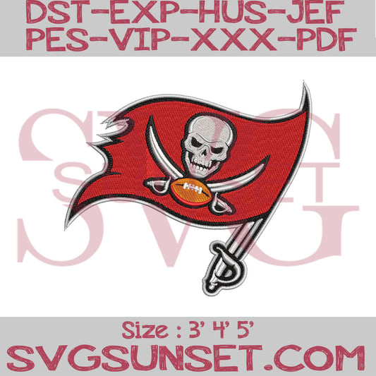 Tampa Bay Buccaneers Embroidery Designs, Buccaneers Embroidery Designs