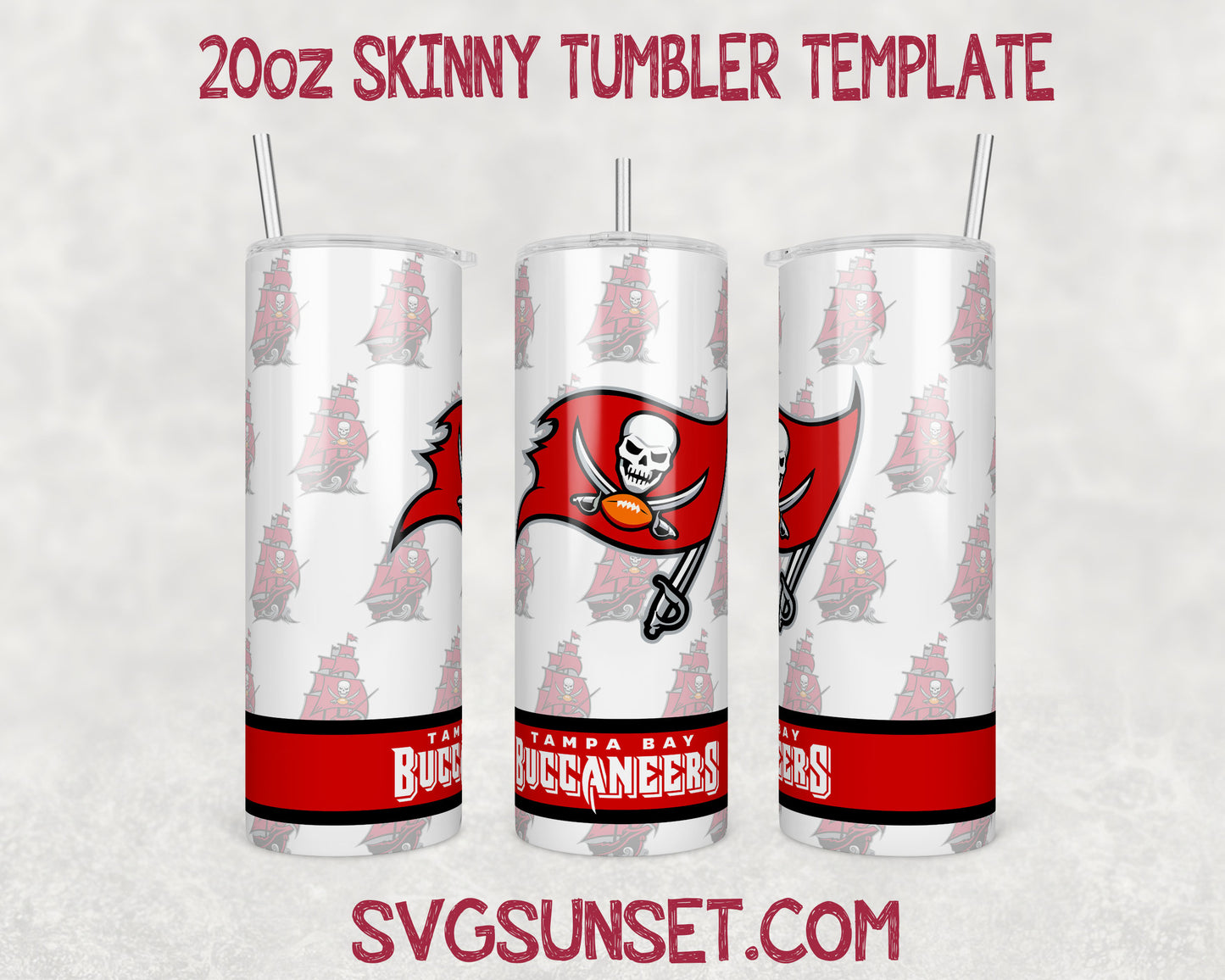 Tampa Bay Buccaneers Football Tumbler Wrap PNG, Tampa Bay Buccaneers Tumbler Wrap