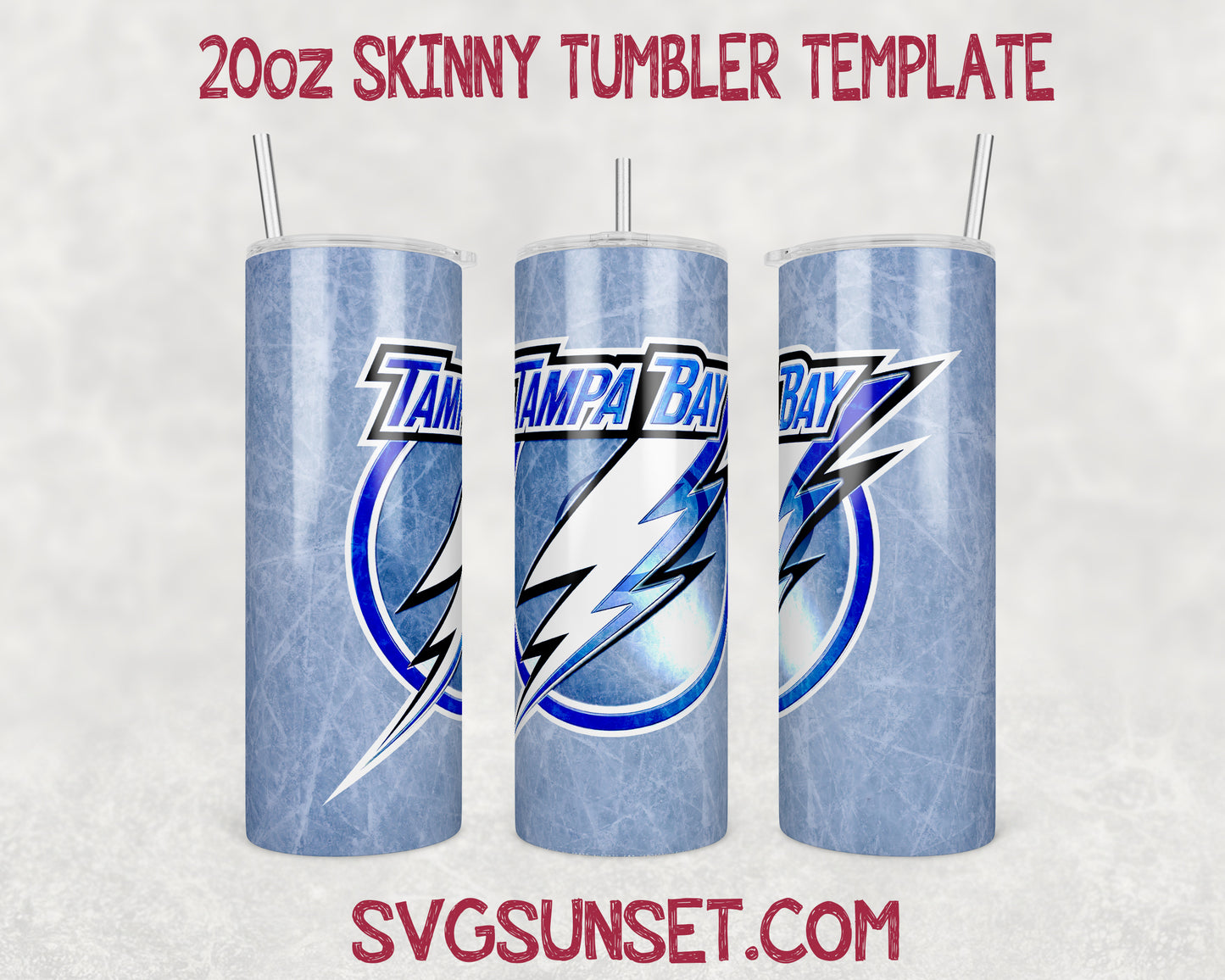 Tampa Bay Lightning Tumbler Wrap PNG, Tampa Bay Lightning Tumbler Wrap