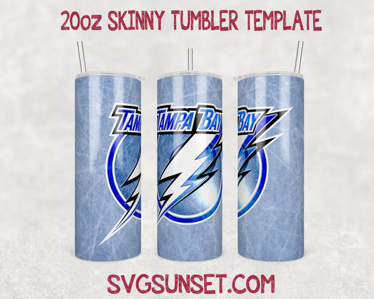 Tampa Bay Lightning Tumbler Wrap PNG, Tampa Bay Lightning Tumbler Wrap