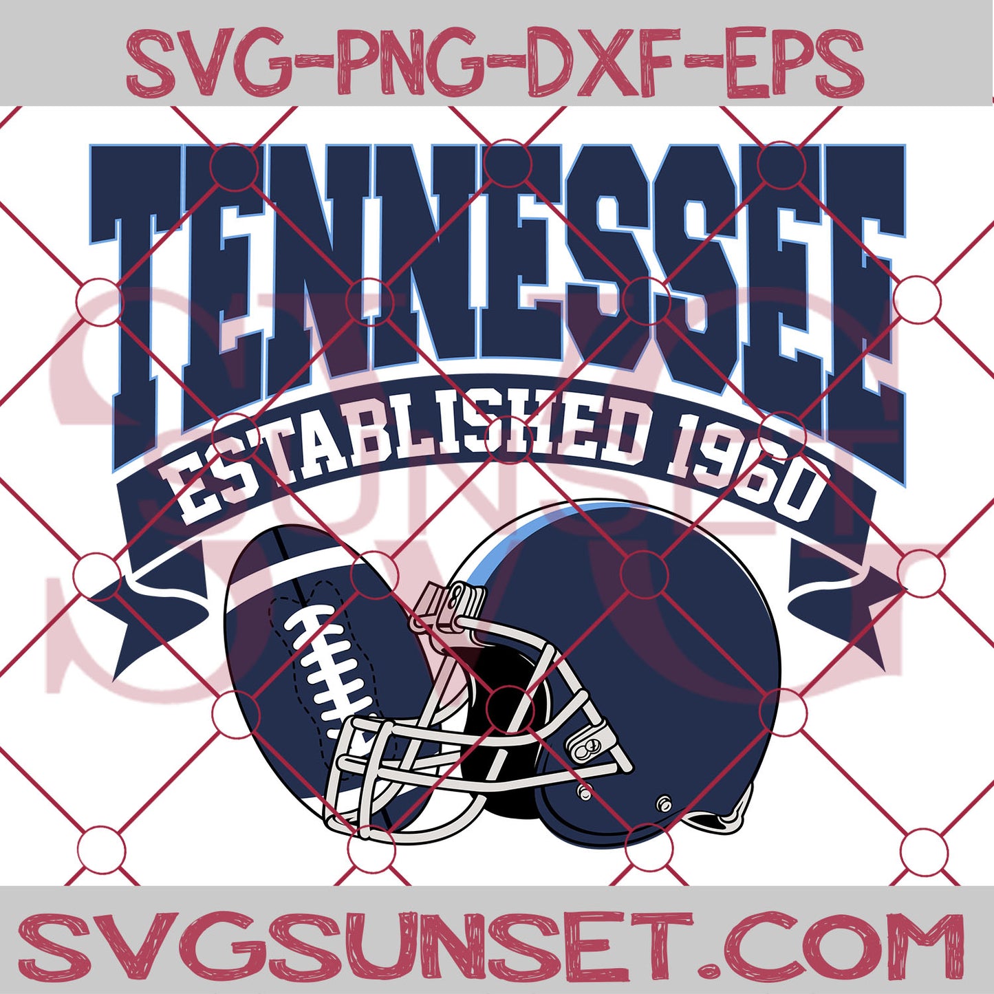 Tennessee Established 1960 SVG, Tennessee Titans SVG