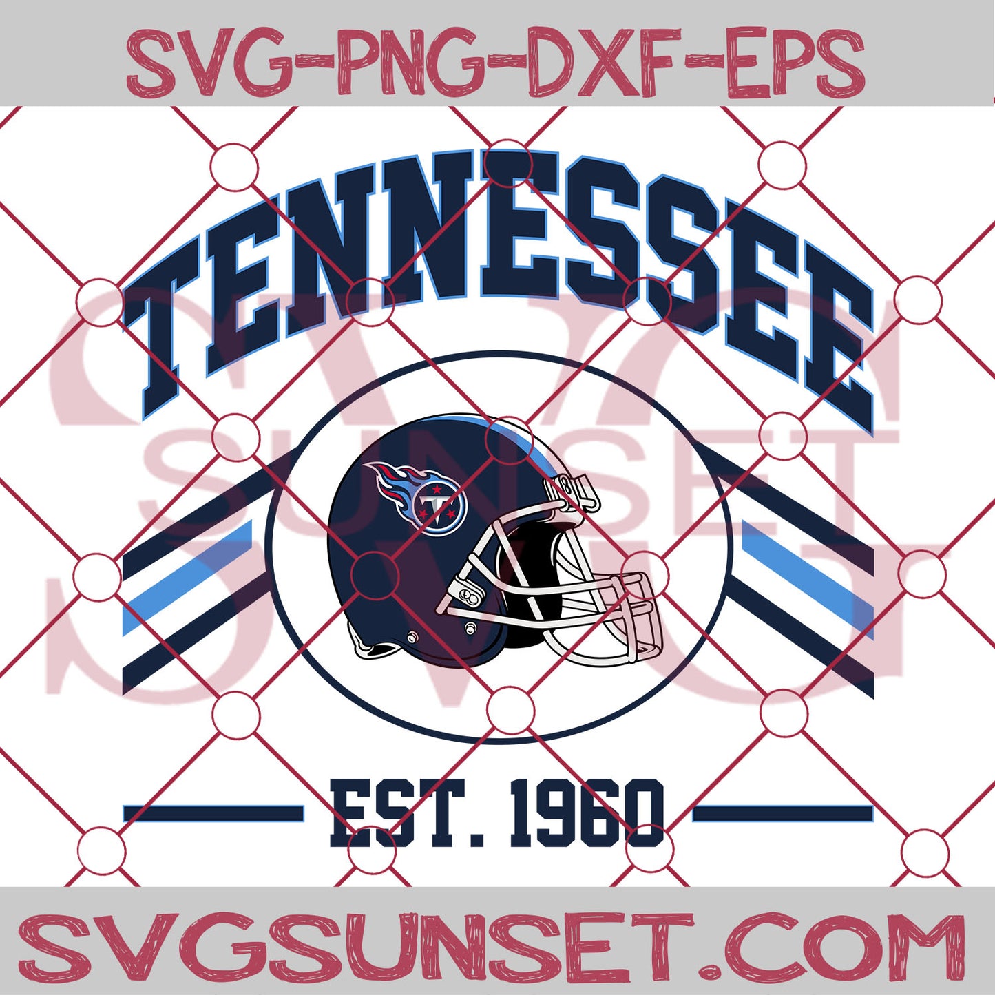 Tennessee Titans EST 1960 SVG PNG, Tennessee Titans SVG