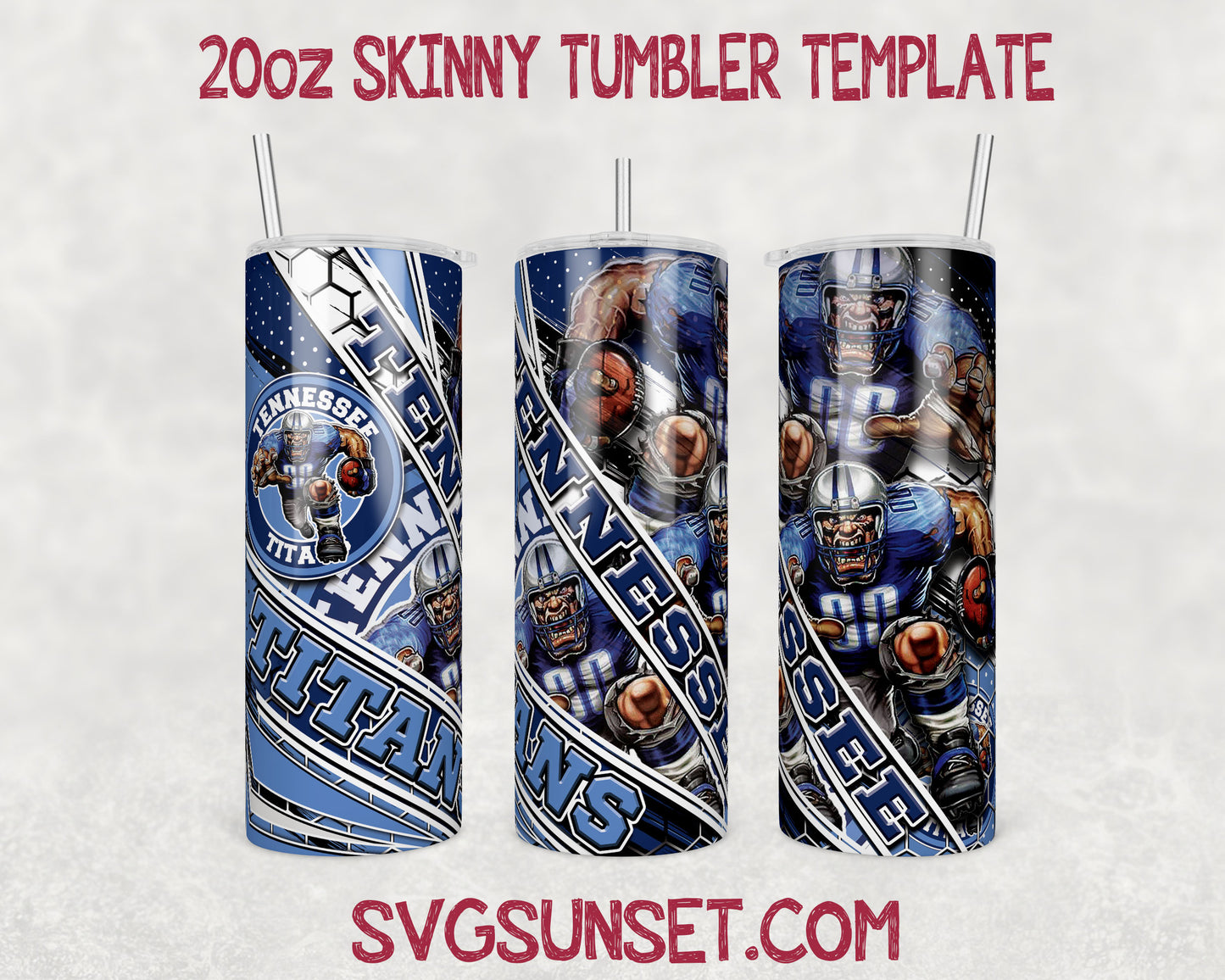 Tennessee Titans Mascot Tumbler Wrap PNG, Tennessee Titans Tumbler Wrap