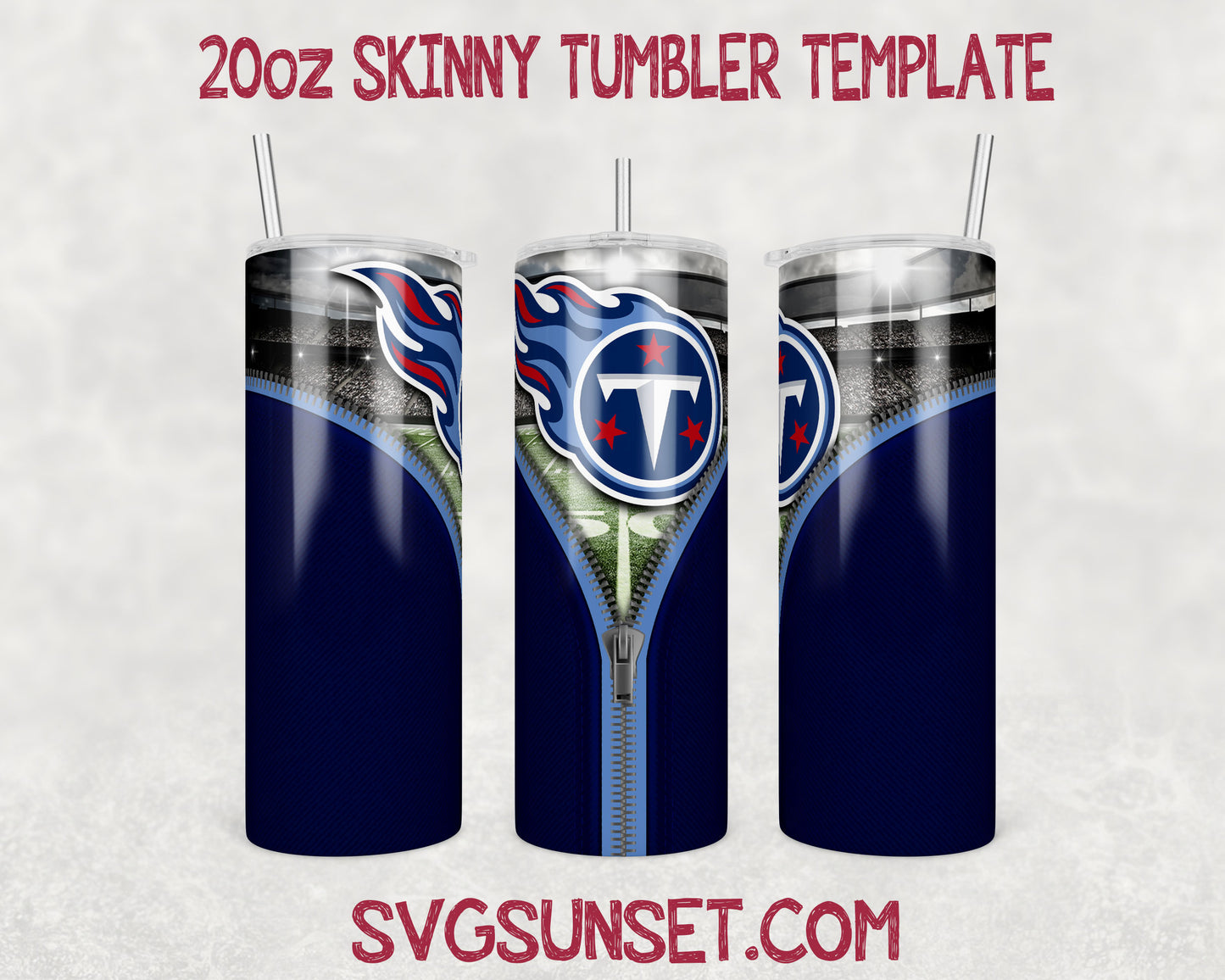 Tennessee Titans Zipper Tumbler Wrap PNG, Tennessee Titans Tumbler Wrap