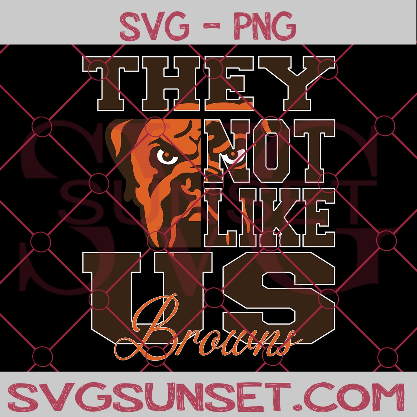 They NOt Like us Browns SVG, Cleveland Browns Svg, They Not Like us Svg, NFL Team Logo Svg