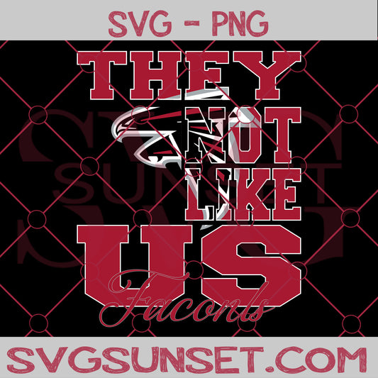 They NOt Like us Falcons SVG, Atlanta Falcons Svg, They Not Like us Svg, NFL Team Logo Svg