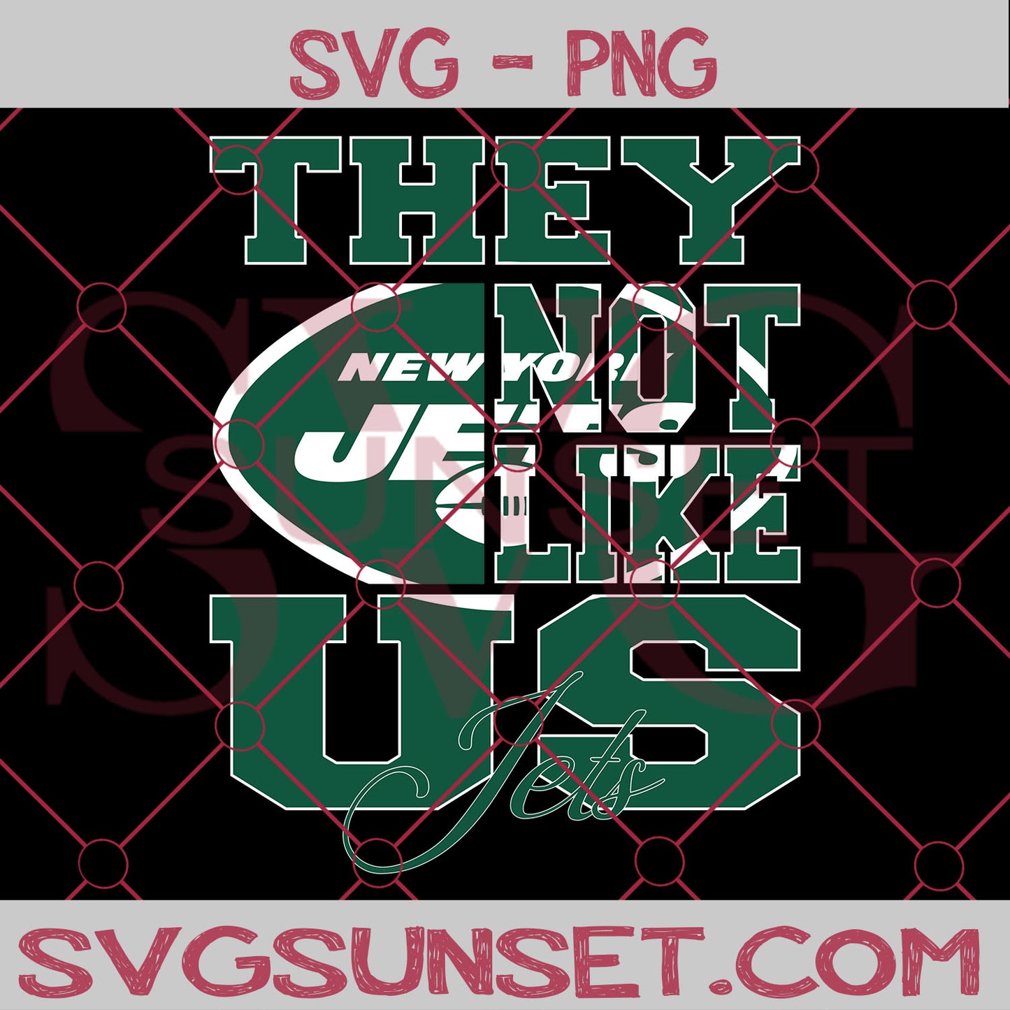 They NOt Like us Jets SVG, New york Jets Svg, They Not Like us Svg, NFL Team Logo Svg